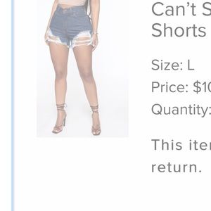 Fashion Nova Denim Shorts